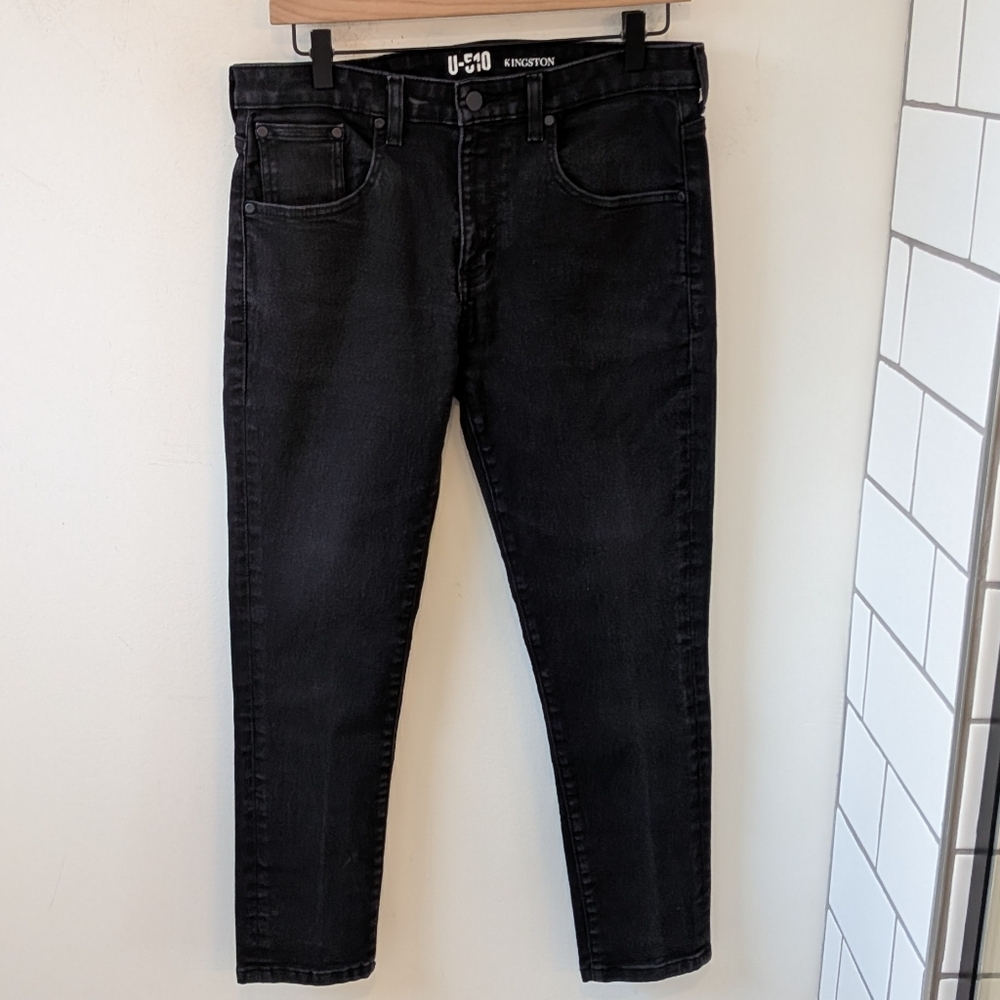 U-510 Men's Black Kingston Jeans 32x26